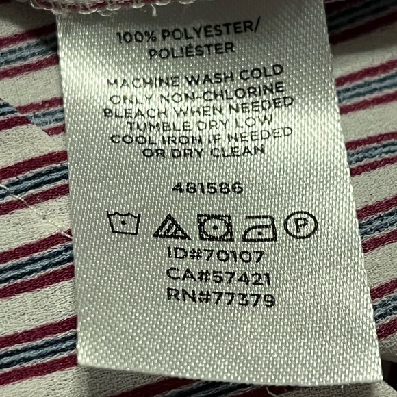 Loft Plus Blouse Pin Stripes Size 18 Keyhole Back - Picture 15 of 16